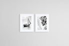 Freetown Fishermen-Wall_Art-45 x 60cm (x2)-Framed Print-White-Pixalot
