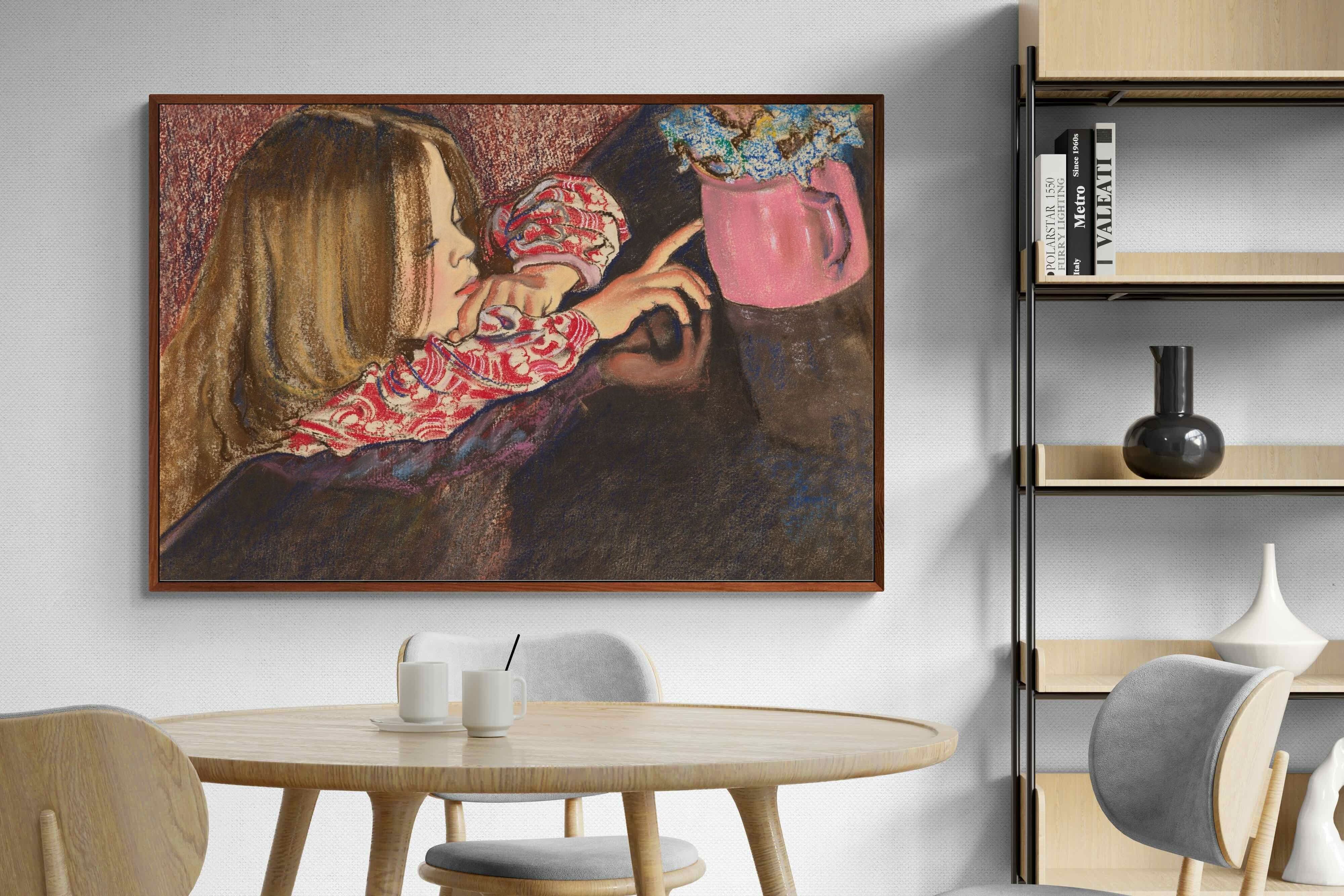 Pixalot ® Girl with a Vase of Flowers