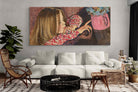 Pixalot Girl with a Vase of Flowers