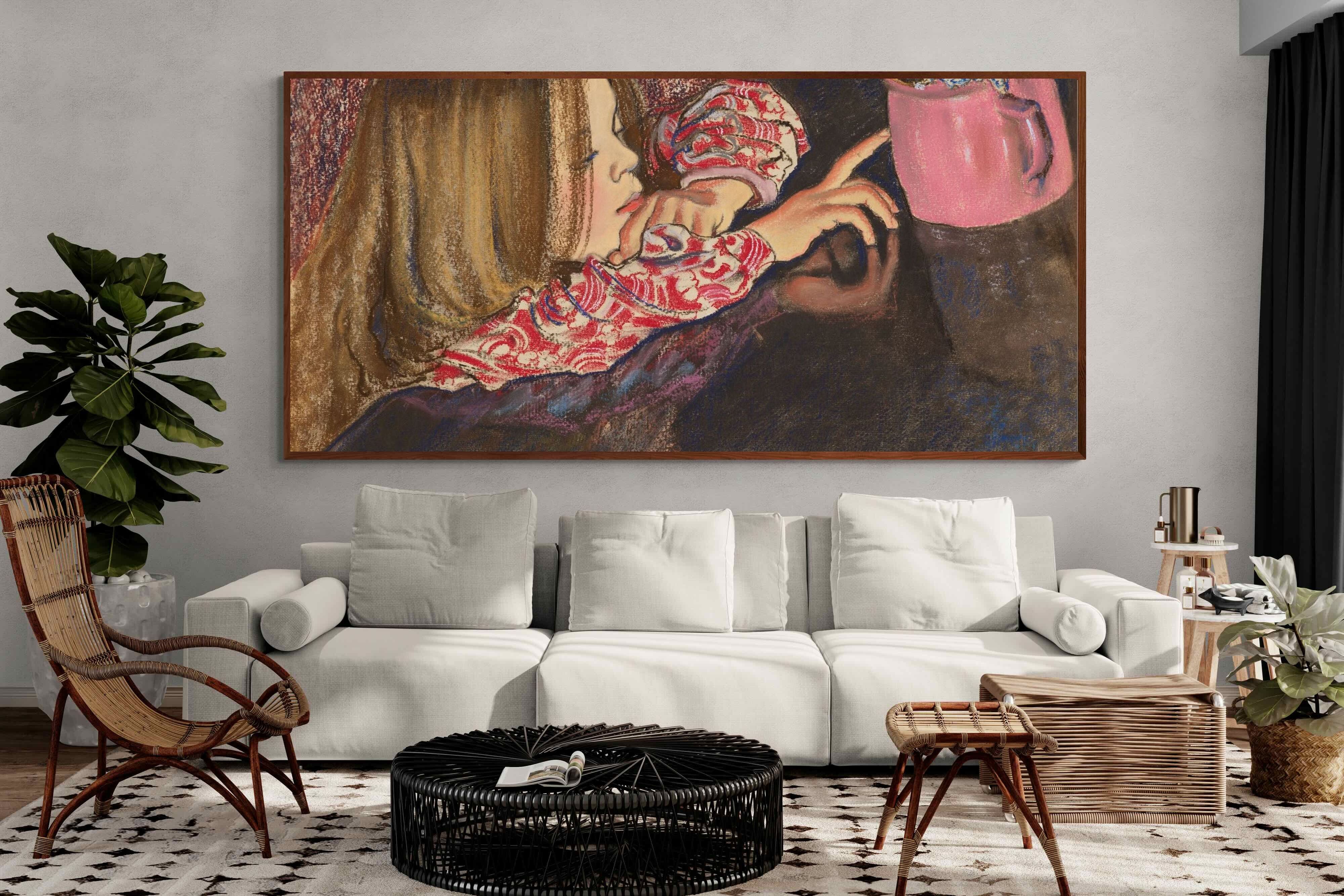 Pixalot ® Girl with a Vase of Flowers