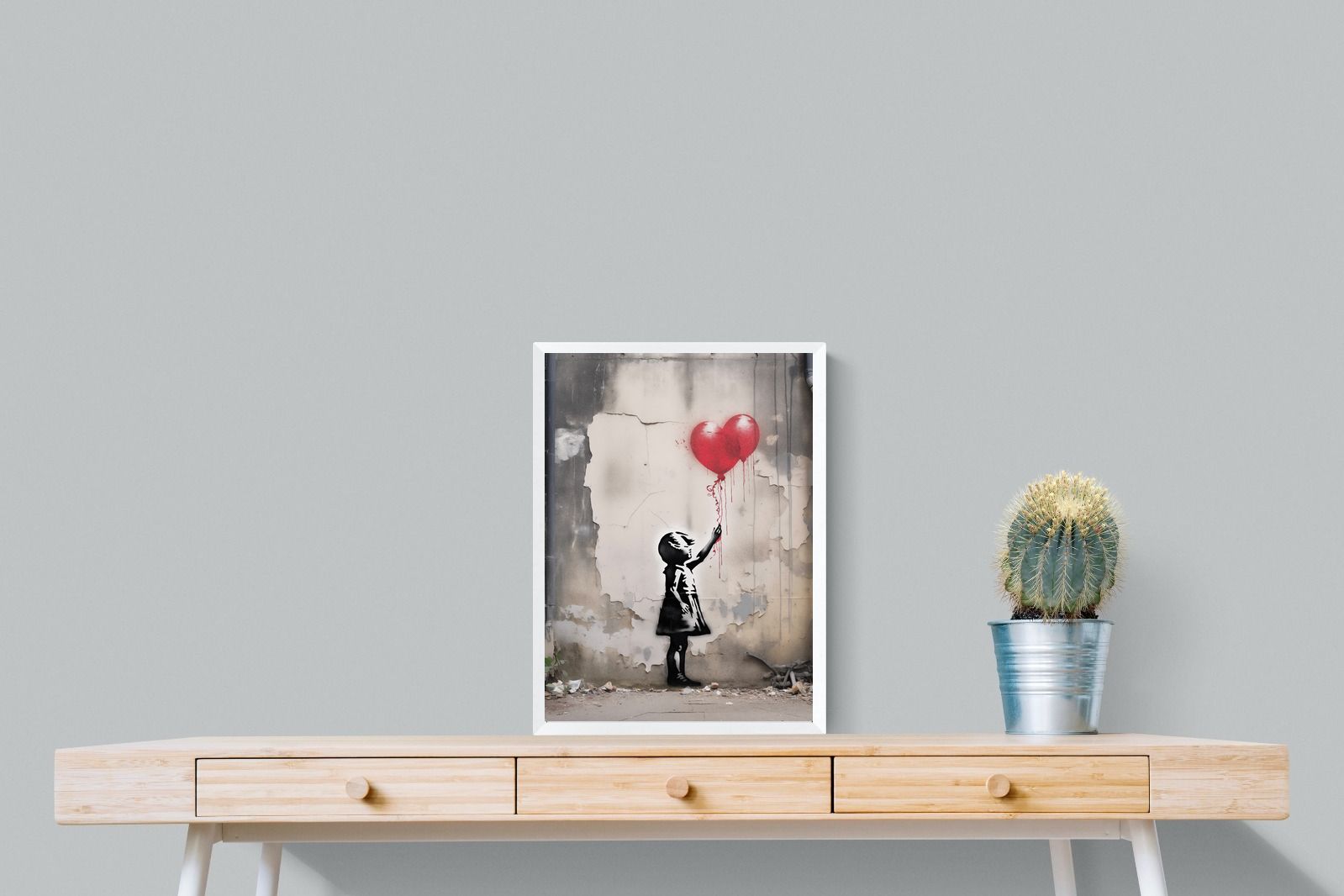 Pixalot Girl with Red Balloons