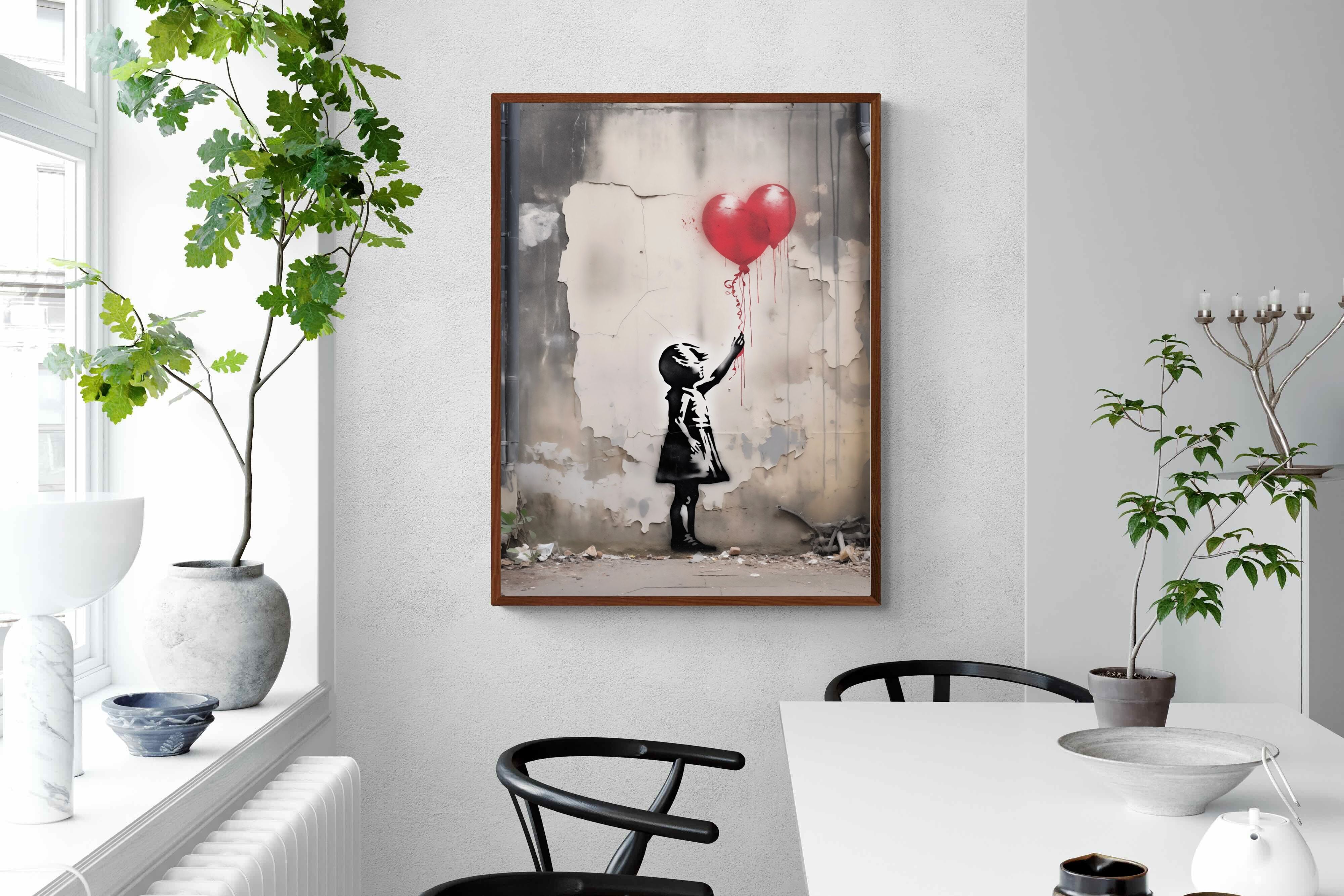 Pixalot Girl with Red Balloons