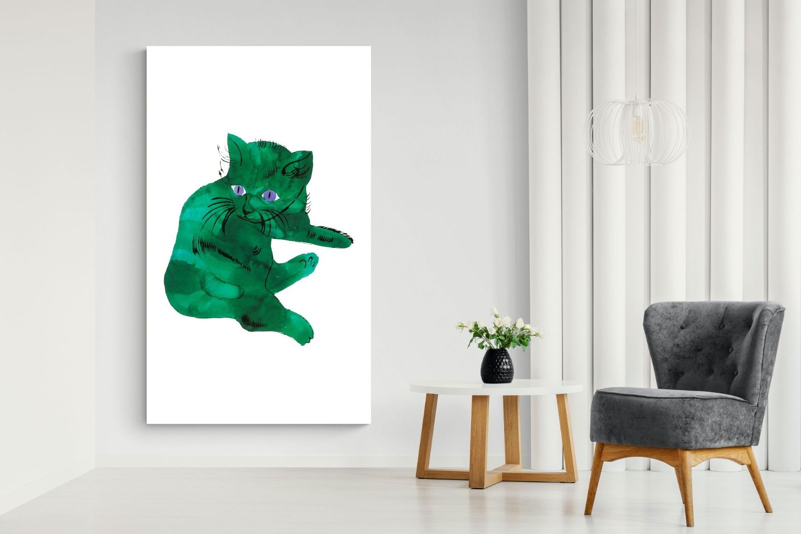 Pixalot Green Cat