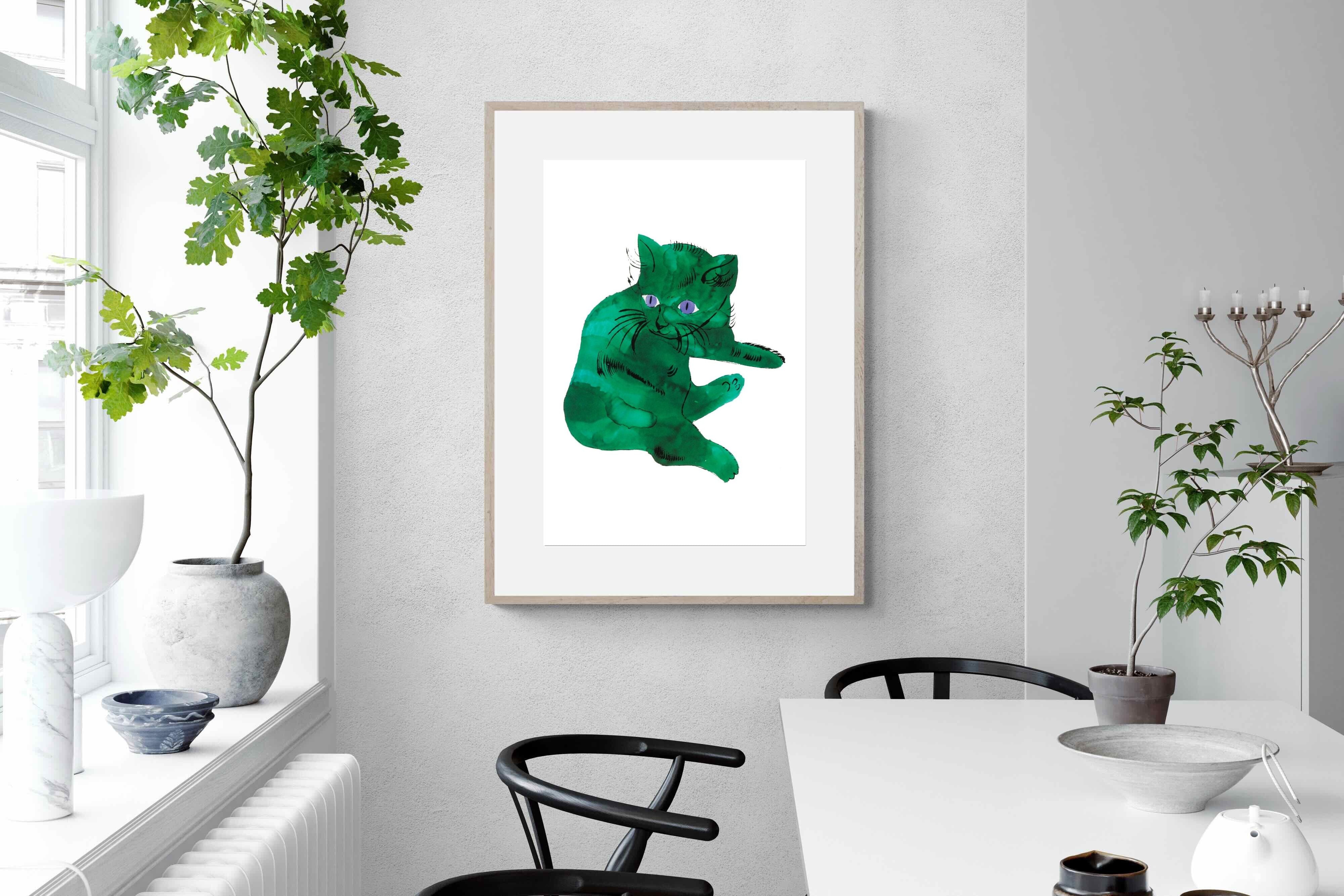 Pixalot Green Cat