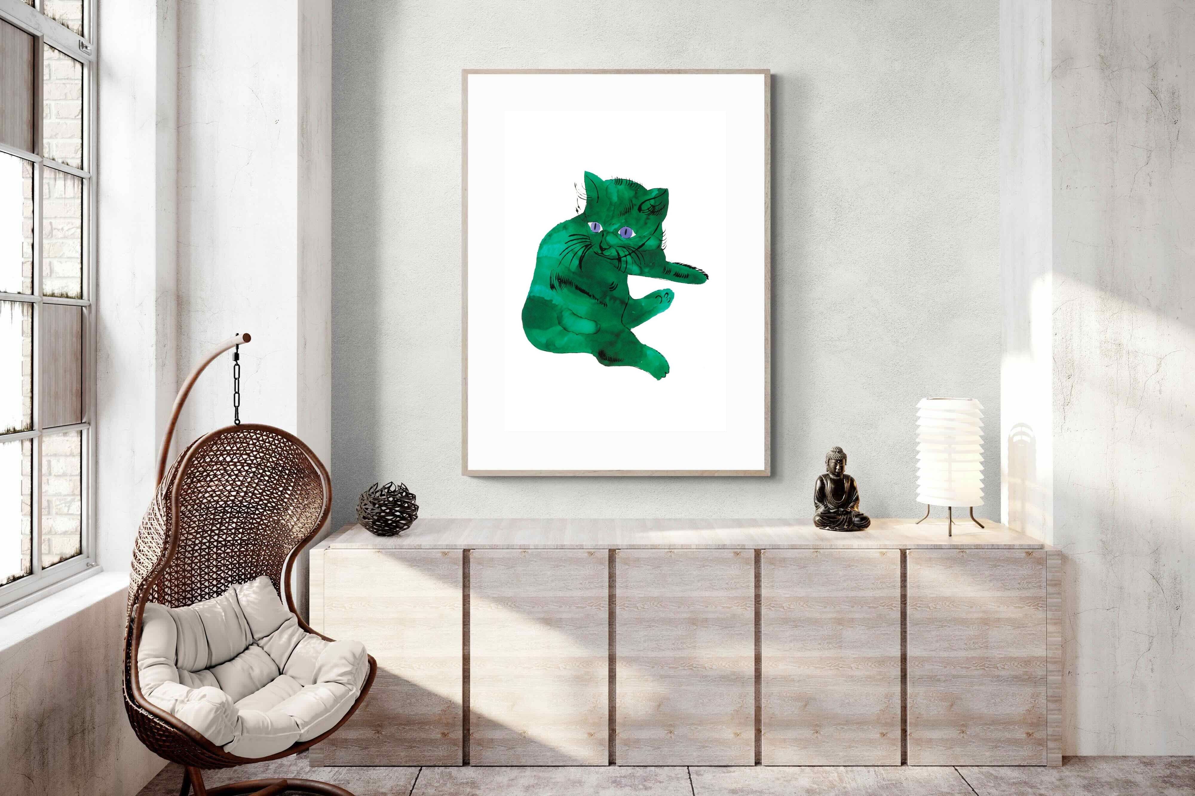 Pixalot Green Cat