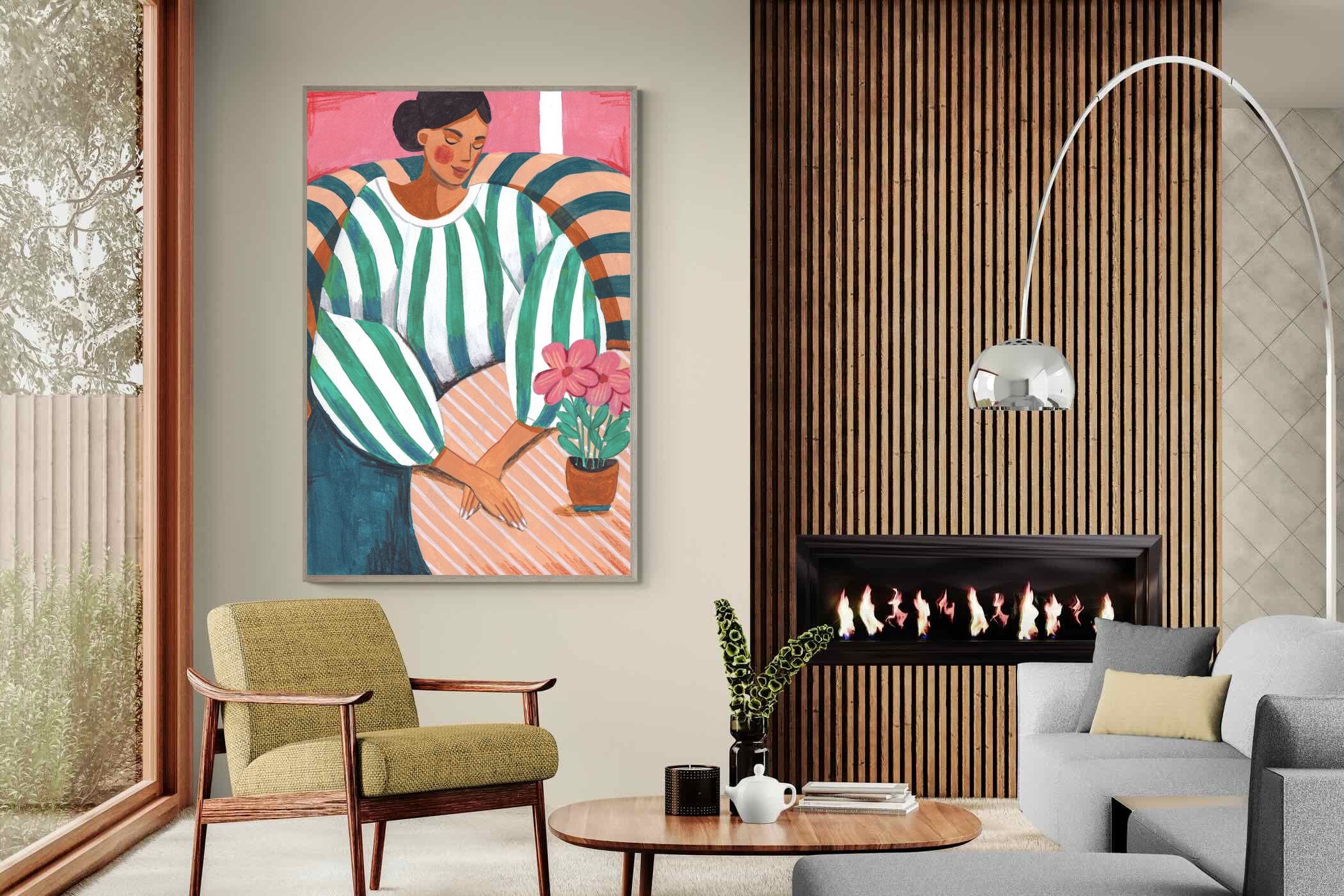 Pixalot Green Stripes & Quiet Moments