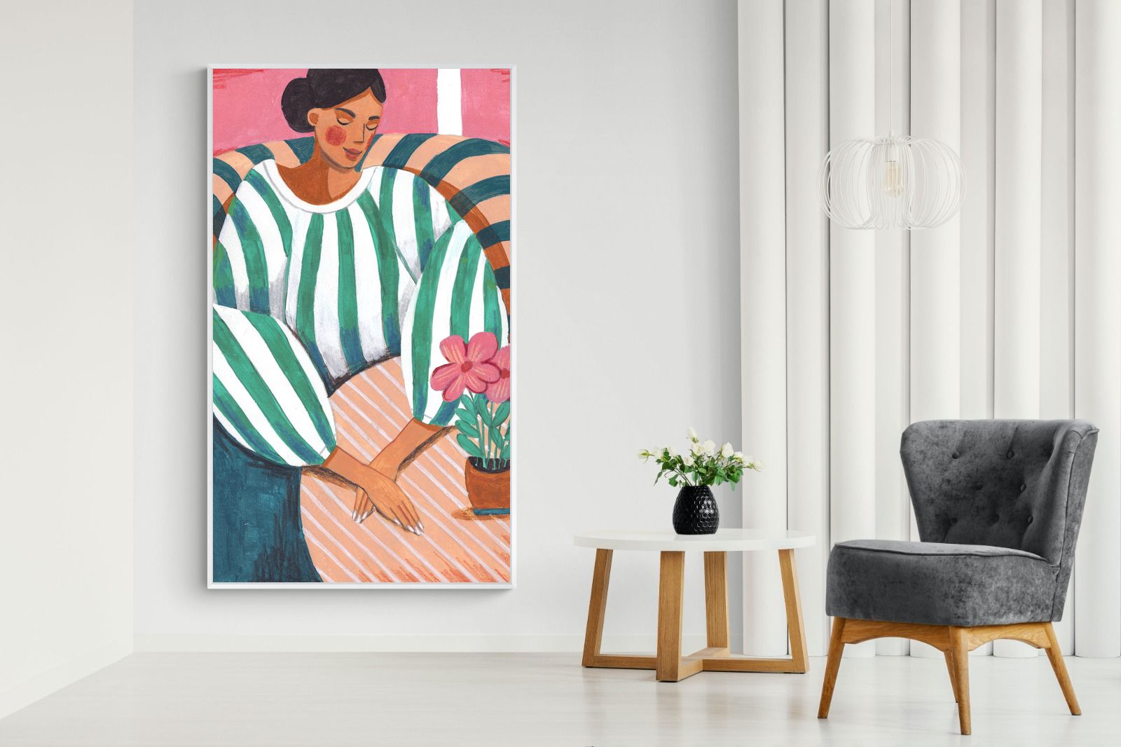 Pixalot Green Stripes & Quiet Moments