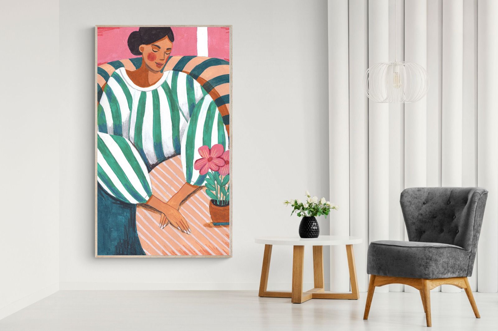 Pixalot Green Stripes & Quiet Moments