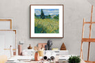 Pixalot Green Wheat Field with Cypress