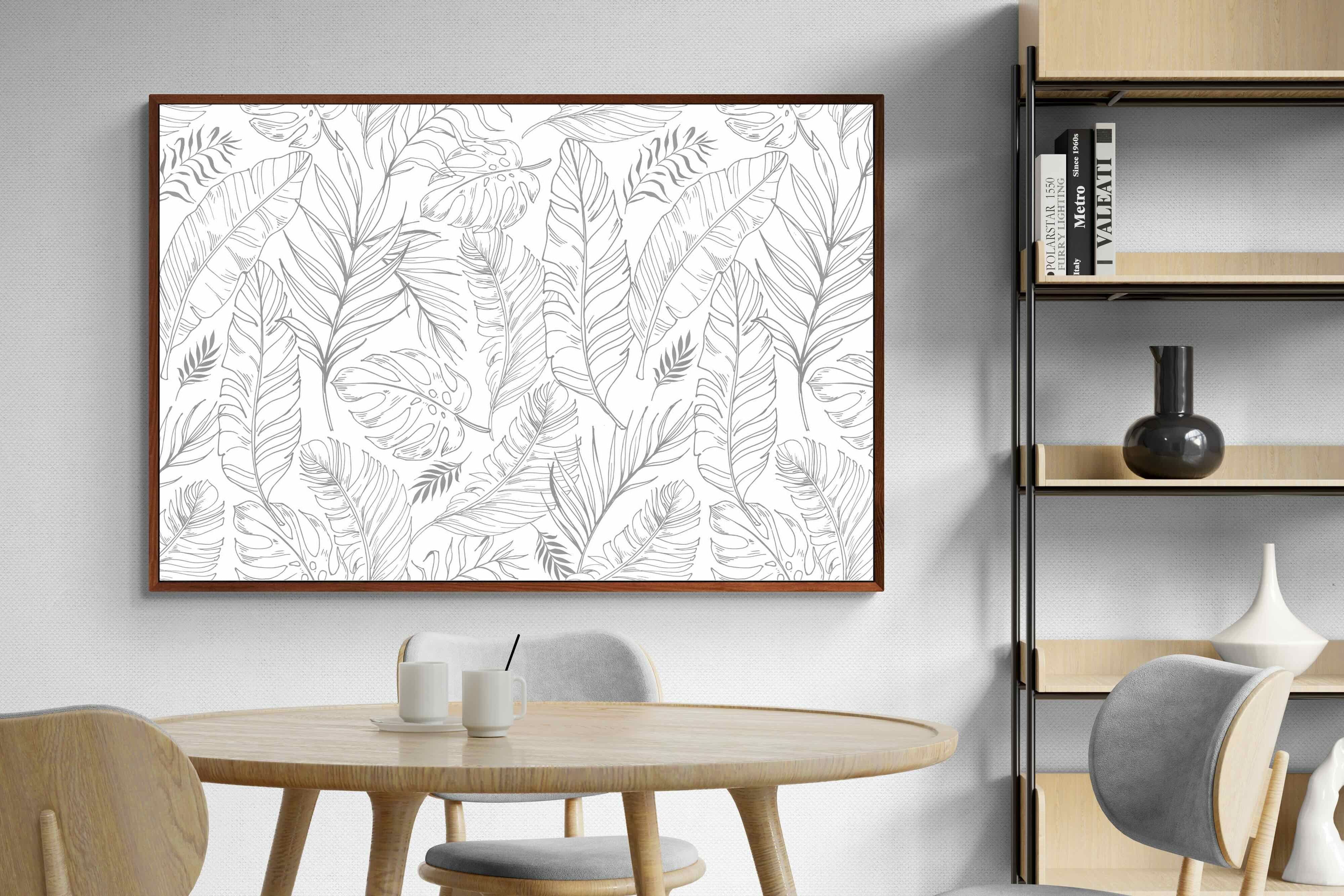 Pixalot ® Greyscale Leaves