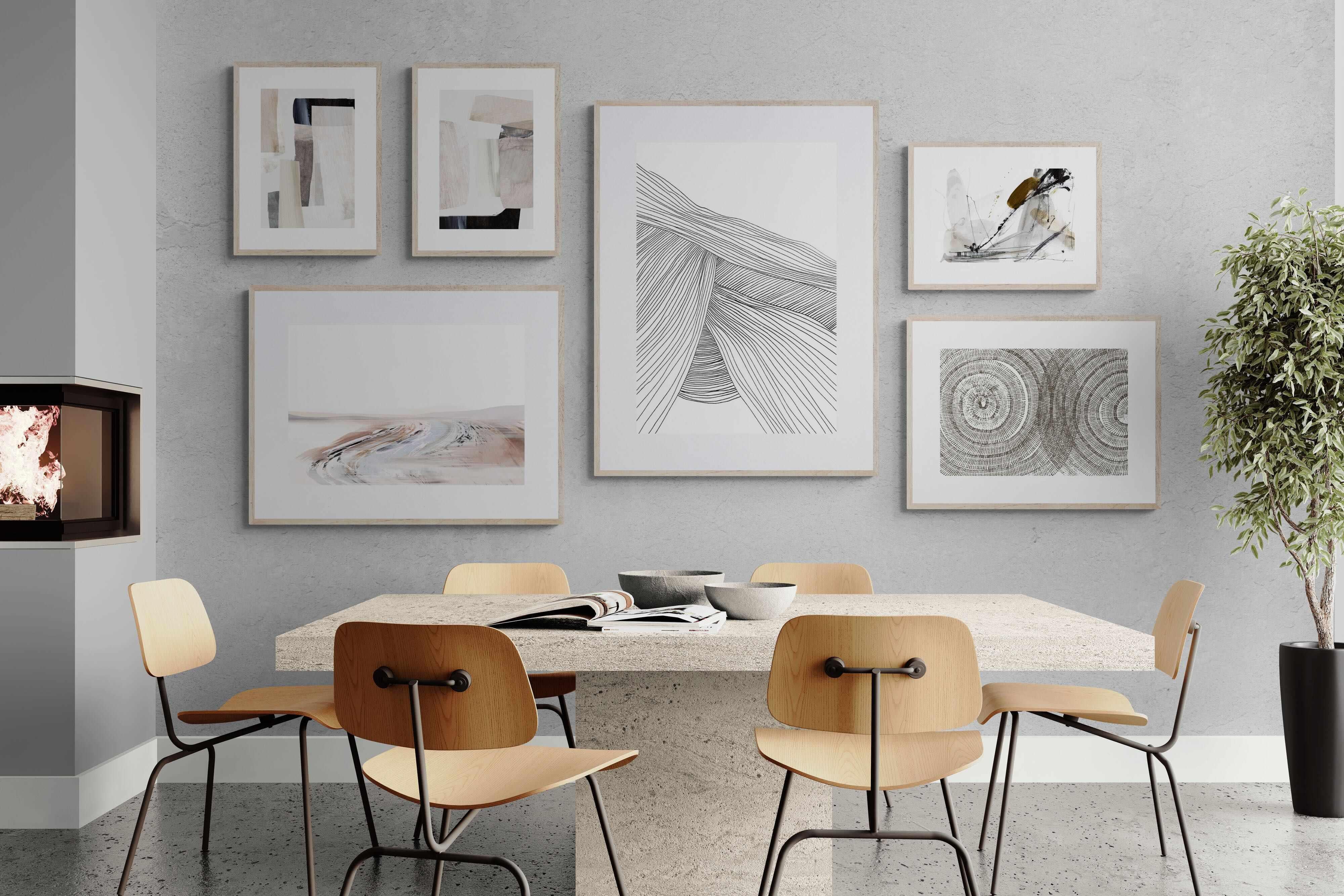 Hobday "Tranquil" Gallery Wall Set-Wall_Art-Framed Print-Wood-Pixalot