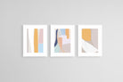 Hues of Colour Set-Wall_Art-45 x 60cm (x3)-Framed Print-White-Pixalot