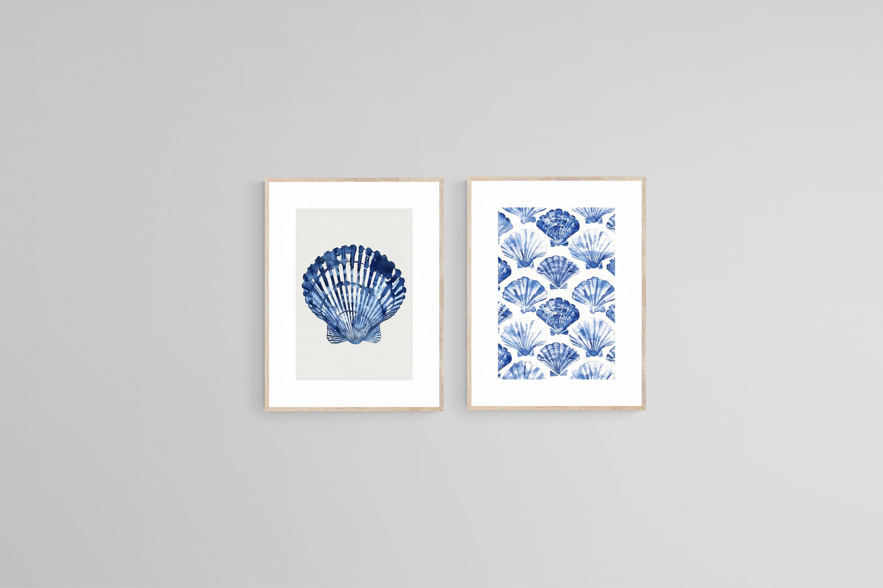 Indigo Shells Set