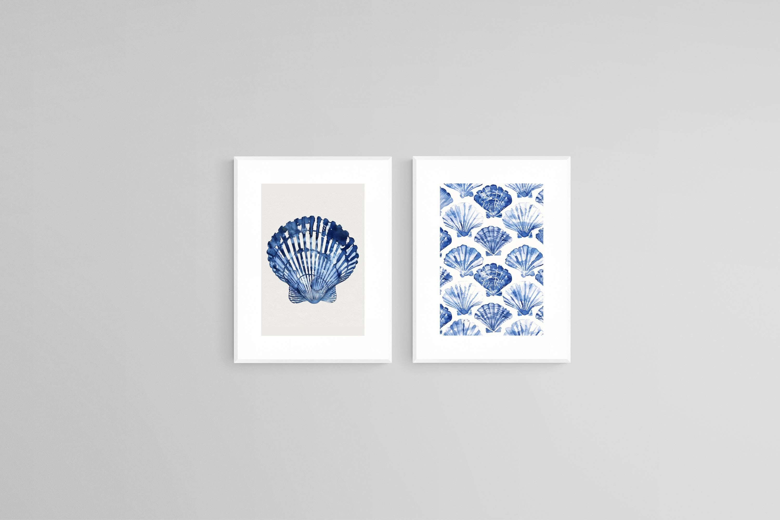 Indigo Shells Set