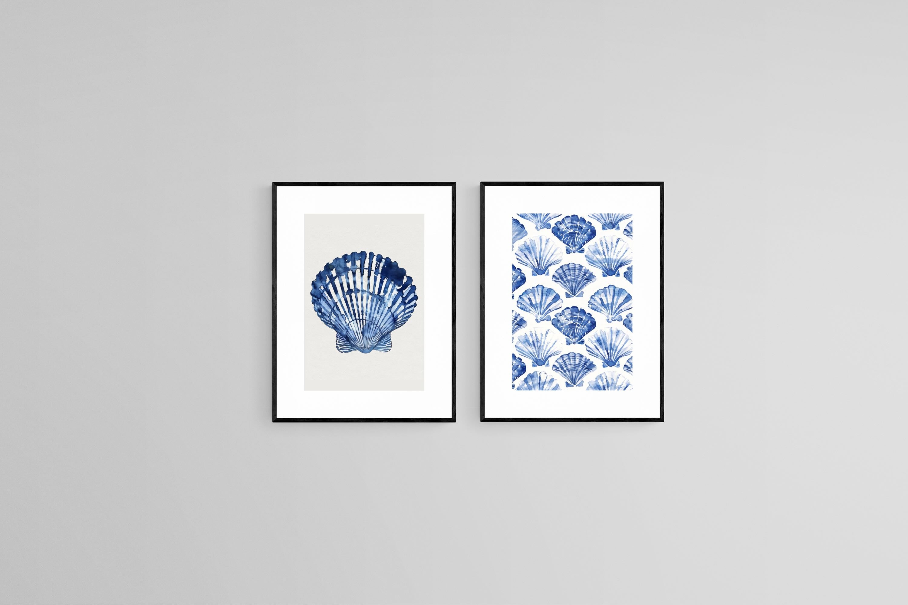 Indigo Shells Set