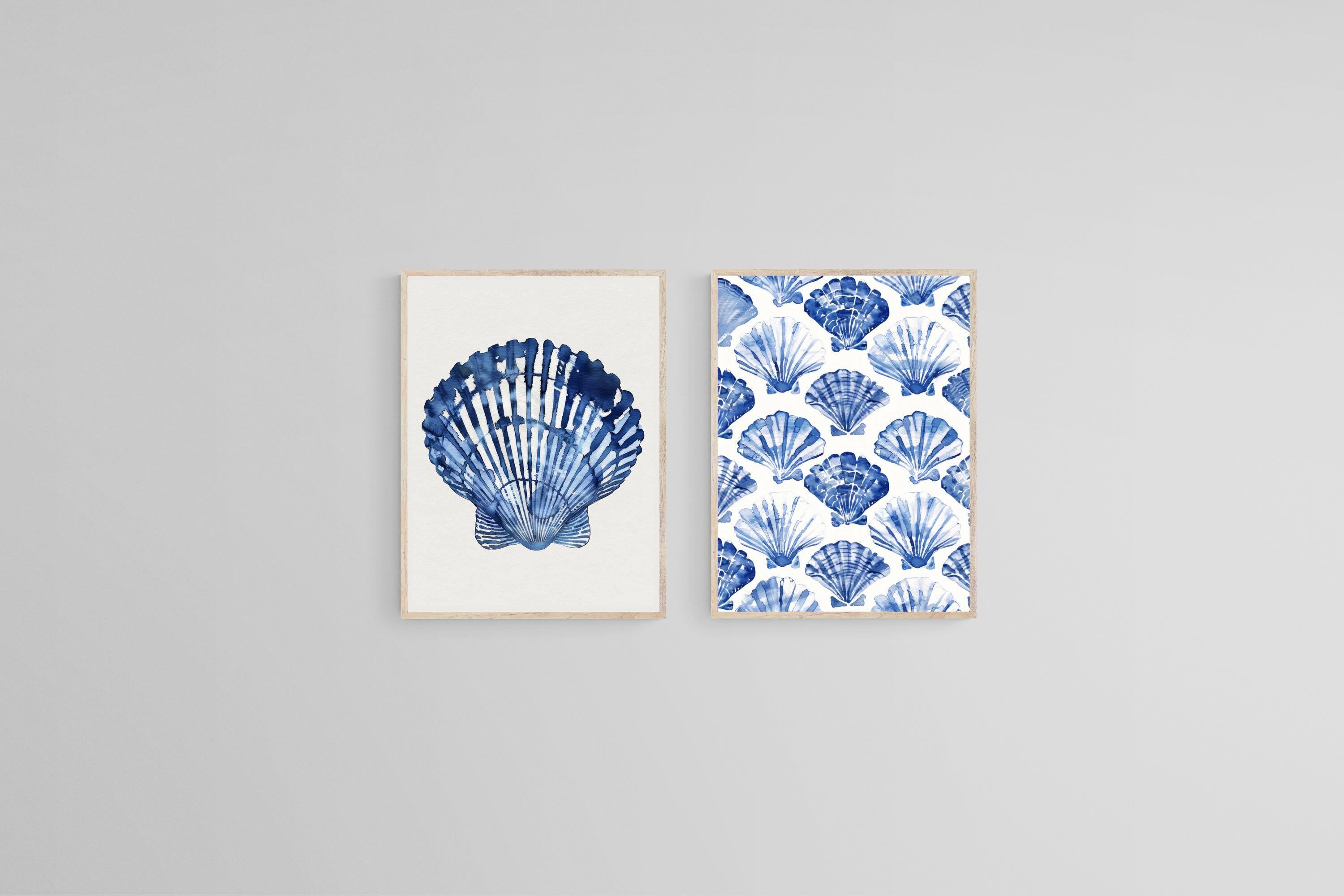 Indigo Shells Set