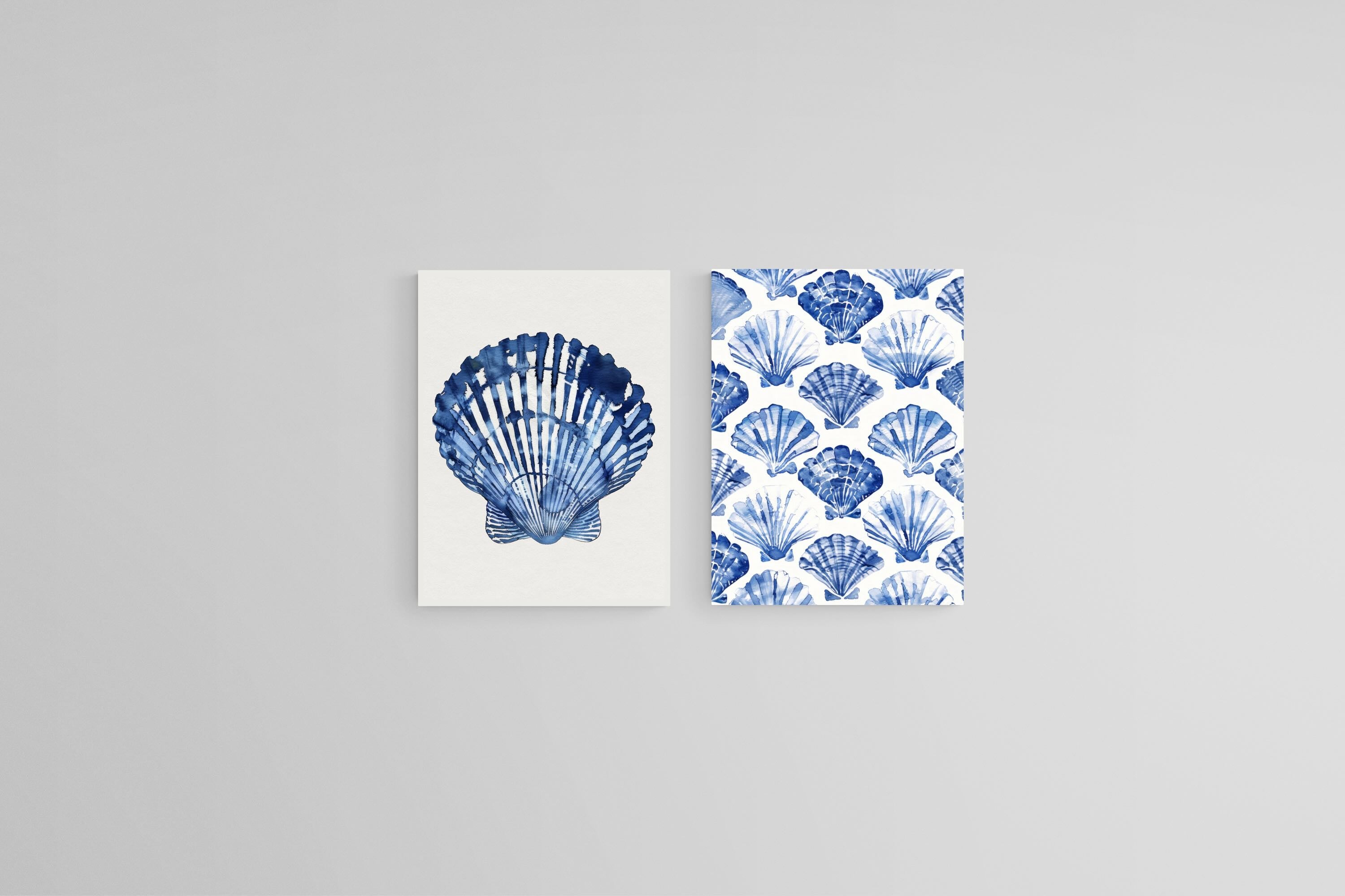 Indigo Shells Set