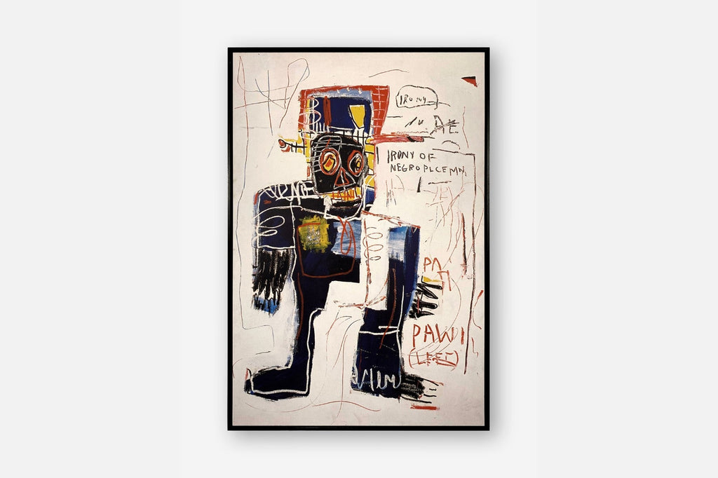 Irony of the Negro Policeman | SALE-Wall_Art-100 x 150cm-Mounted Canvas-Black-Pixalot