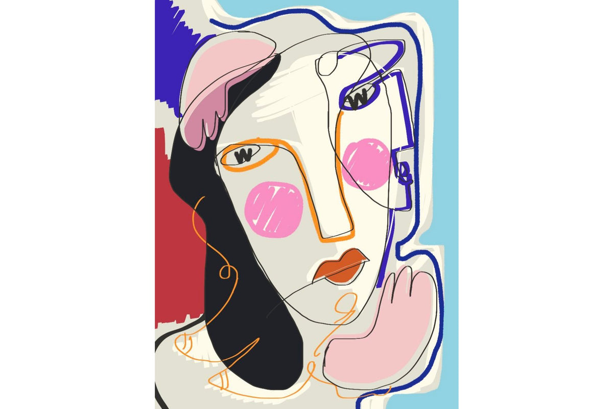 Irregular Face Wall Art | Canvas & Framed Prints – Pixalot