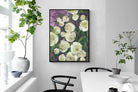 Pixalot Ivory Blooms on Plum