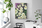 Pixalot Ivory Blooms on Plum