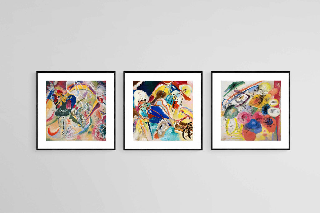 Kandinsky Bold Triptych