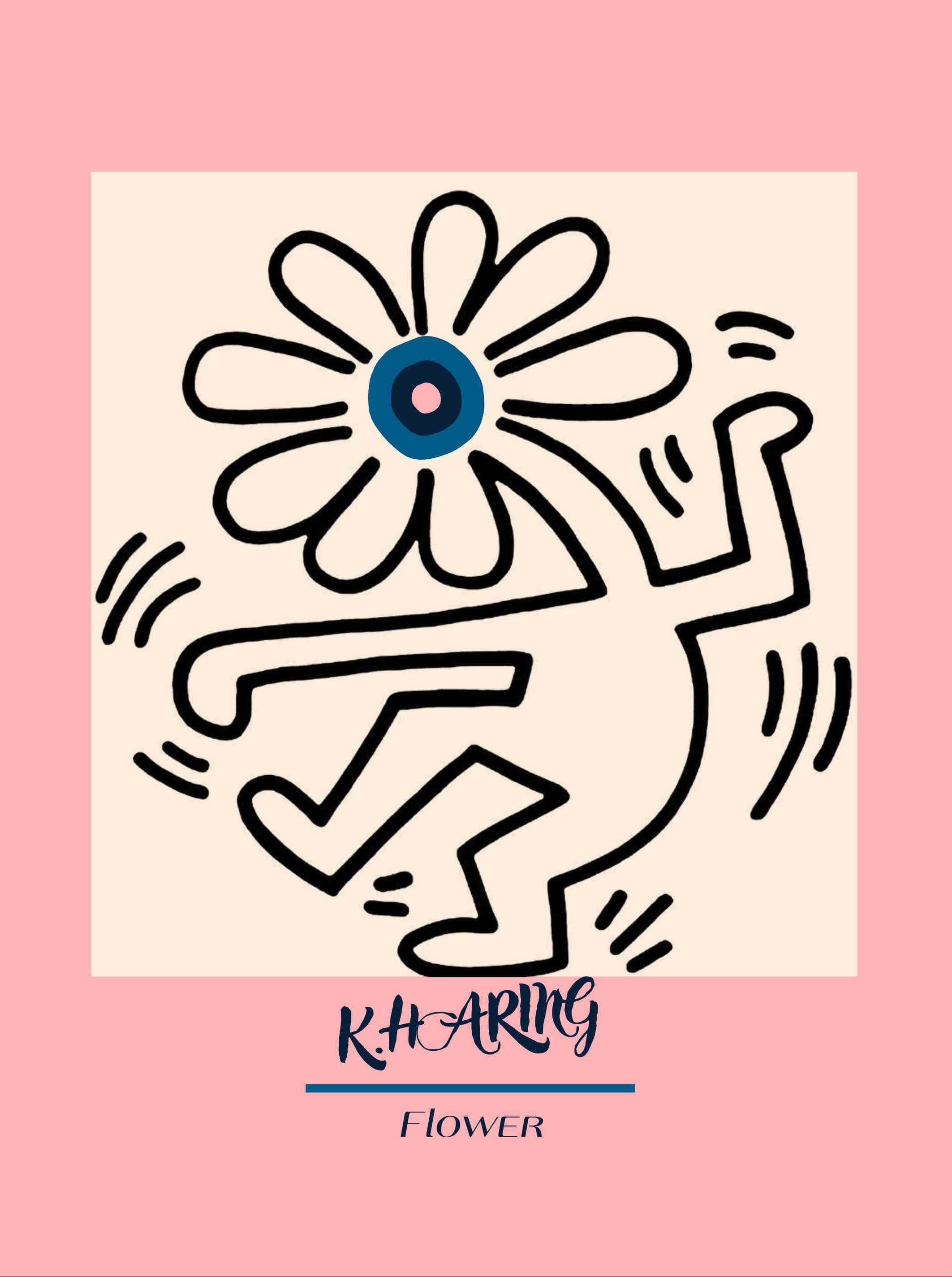 Keith Haring Flower Wall Art | Canvas & Framed Prints – Pixalot ®