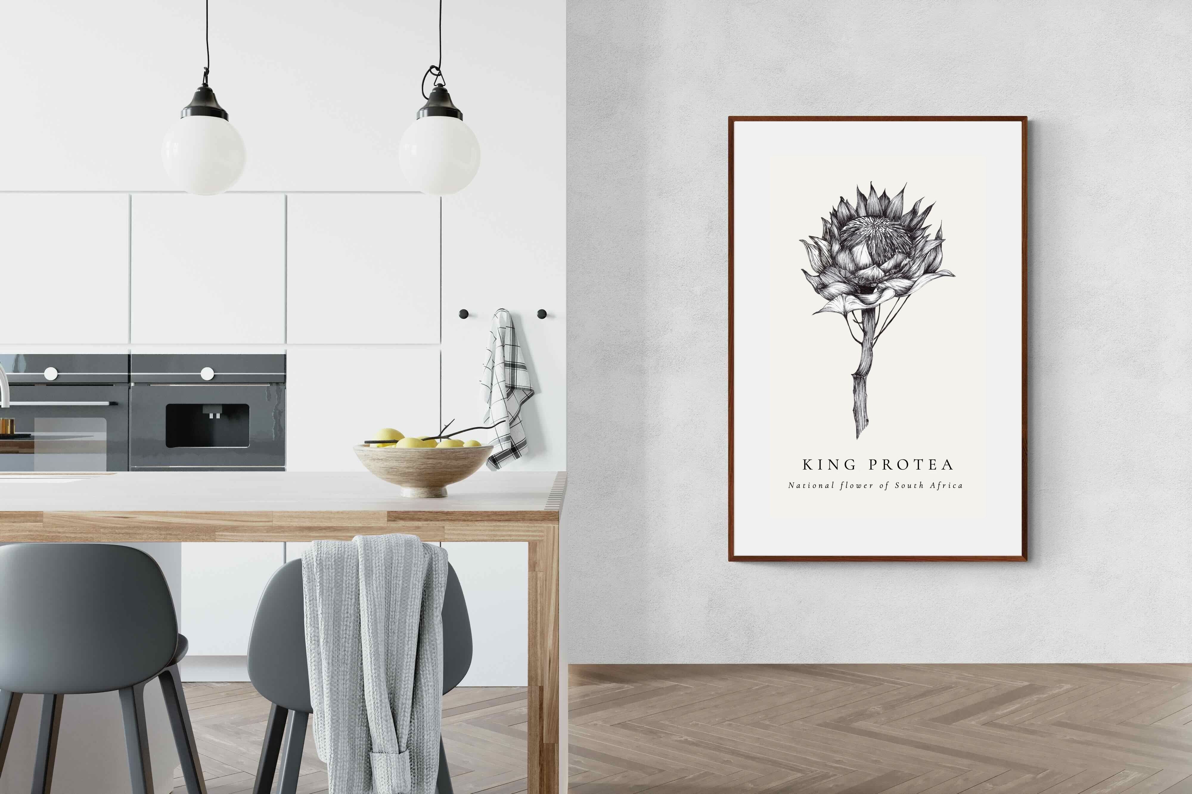 Pixalot ® King Protea Illustration