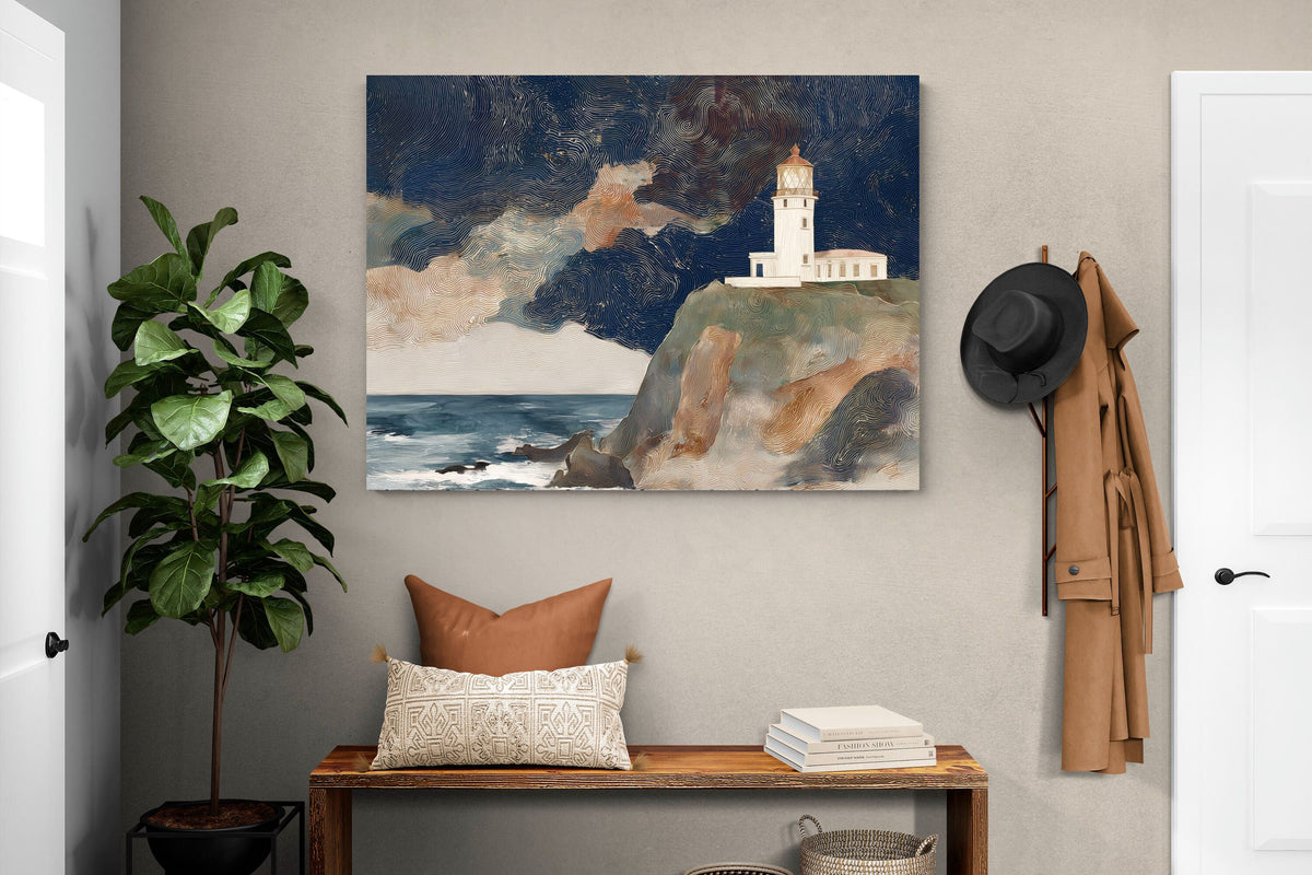 Pixalot ® Lighthouse on a Stormy Cliff