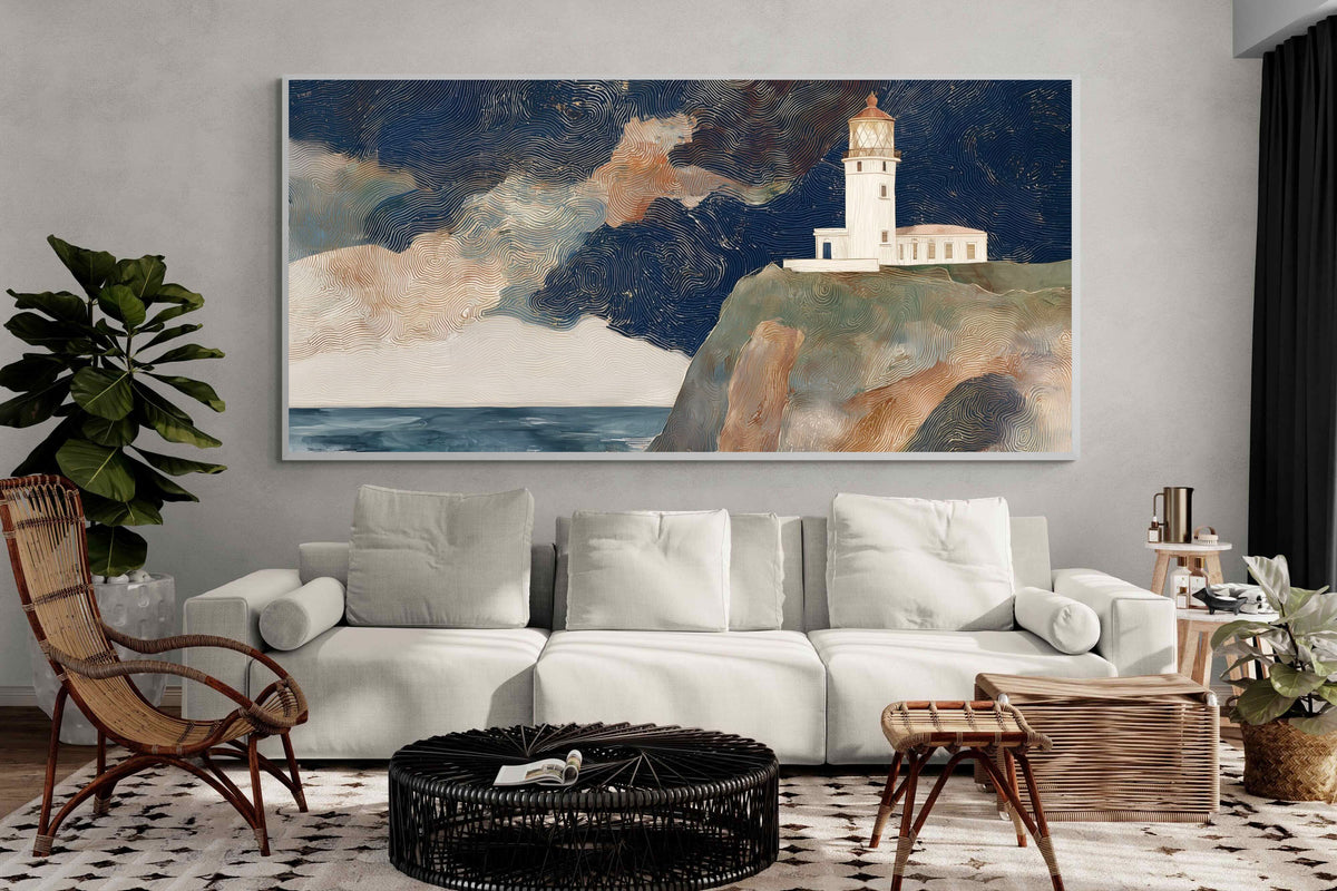 Pixalot ® Lighthouse on a Stormy Cliff