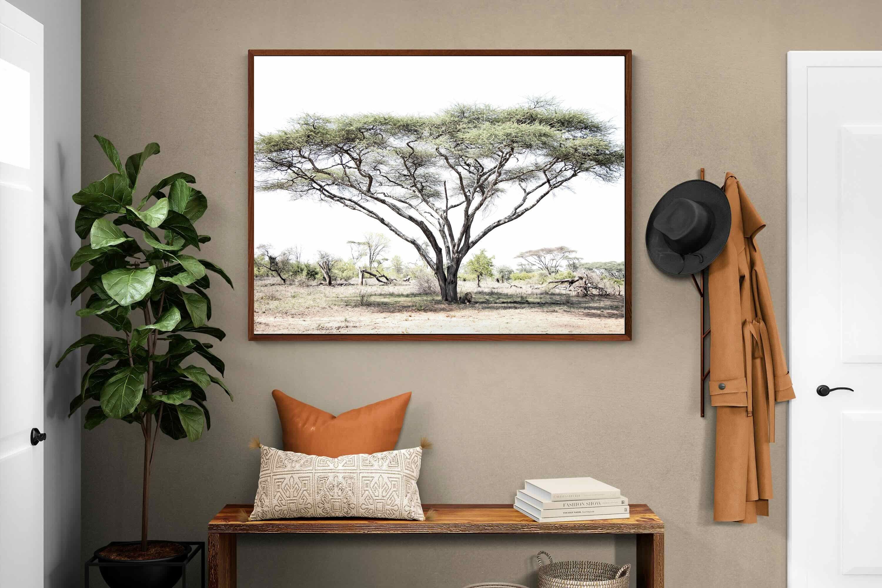 Pixalot Lion Under Umbrella Tree