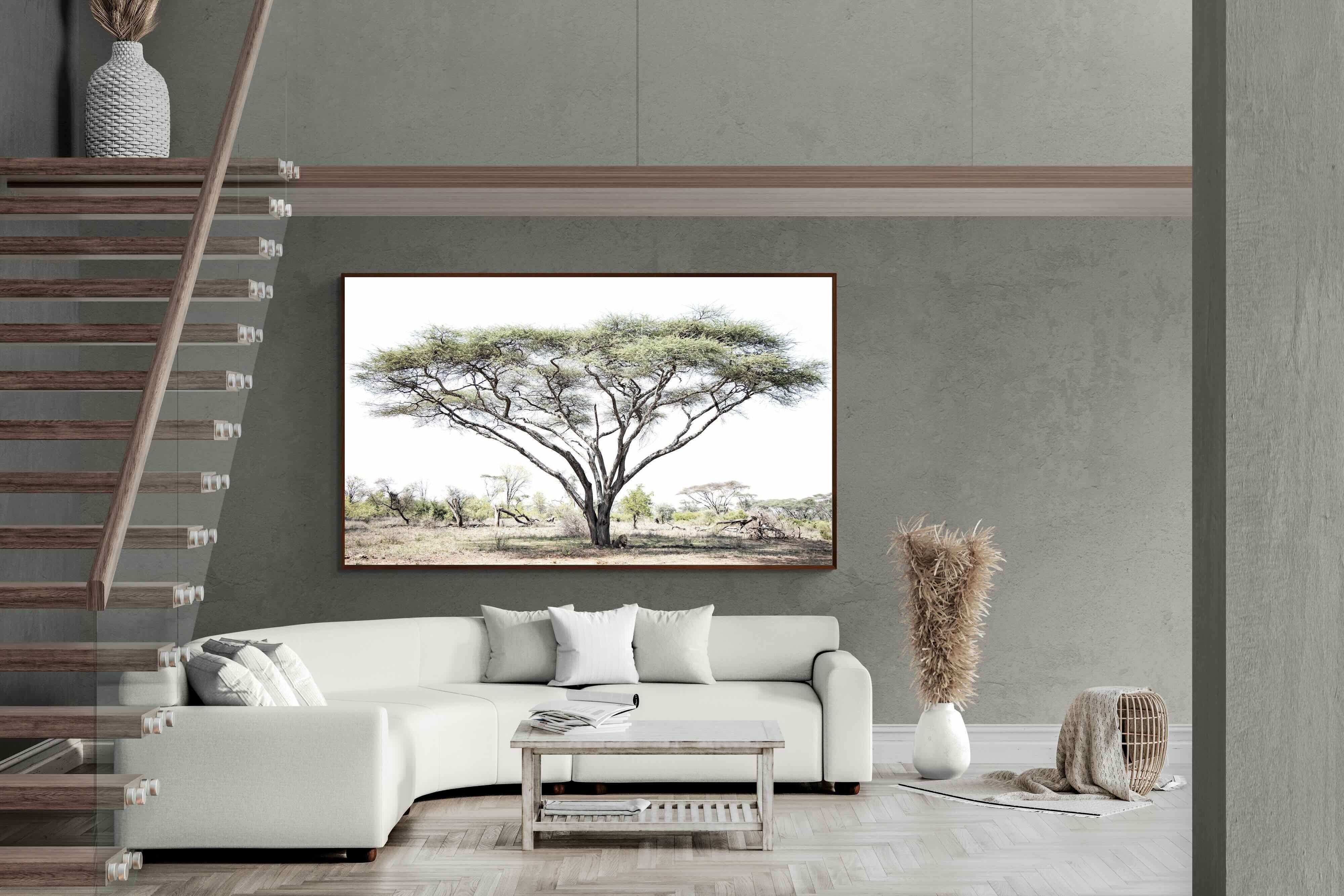 Pixalot Lion Under Umbrella Tree