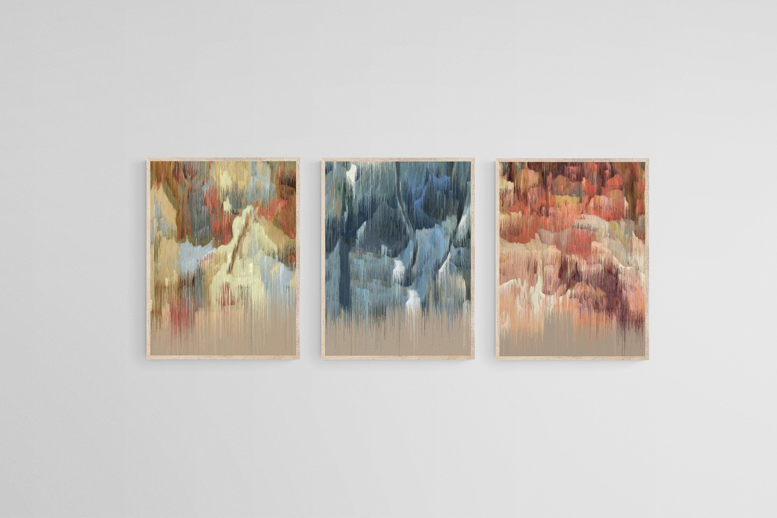 Liquid Life Set-Wall_Art-45 x 60cm (x3)-Mounted Canvas-Wood-Pixalot