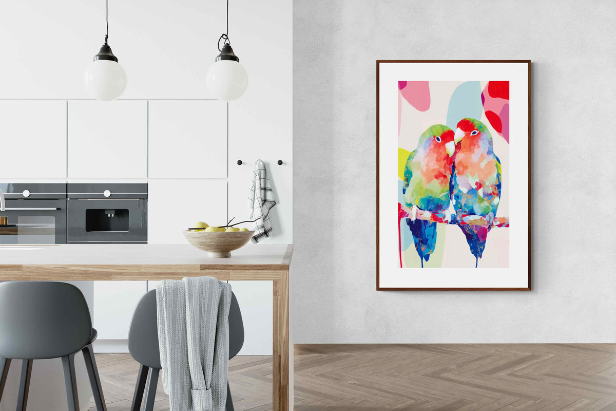 Pixalot ® Lovebirds on a Branch