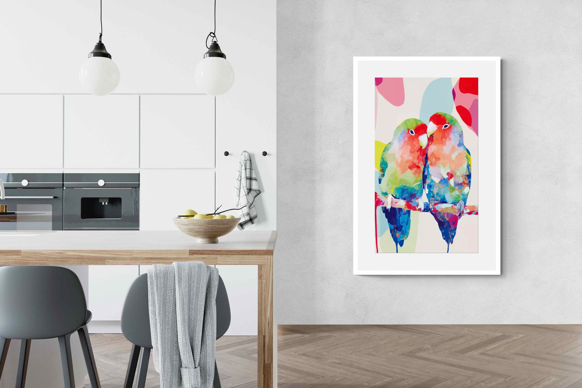 Pixalot ® Lovebirds on a Branch