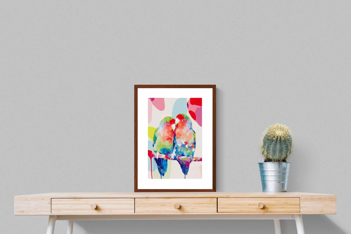 Pixalot ® Lovebirds on a Branch