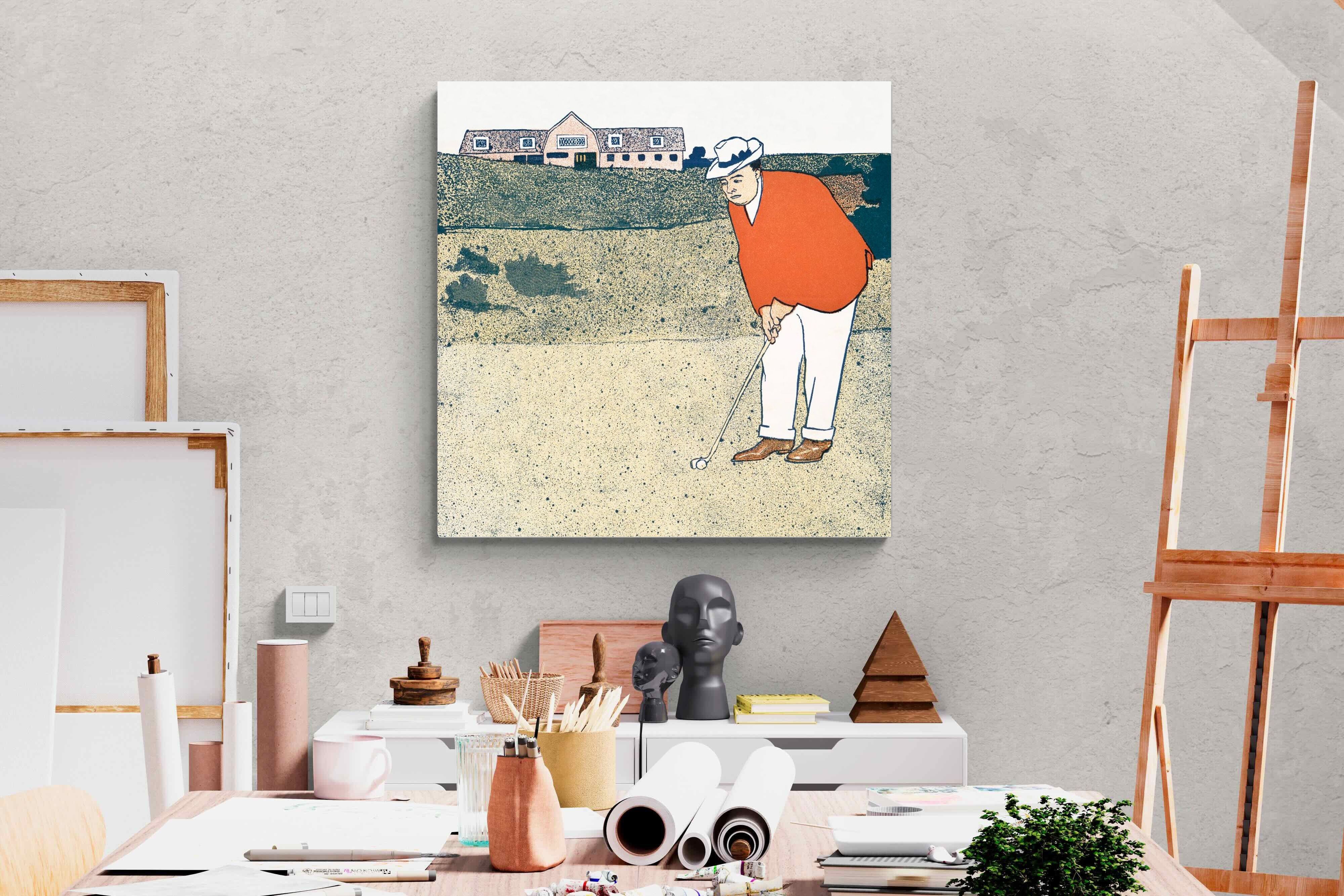 Pixalot Man Playing Golf