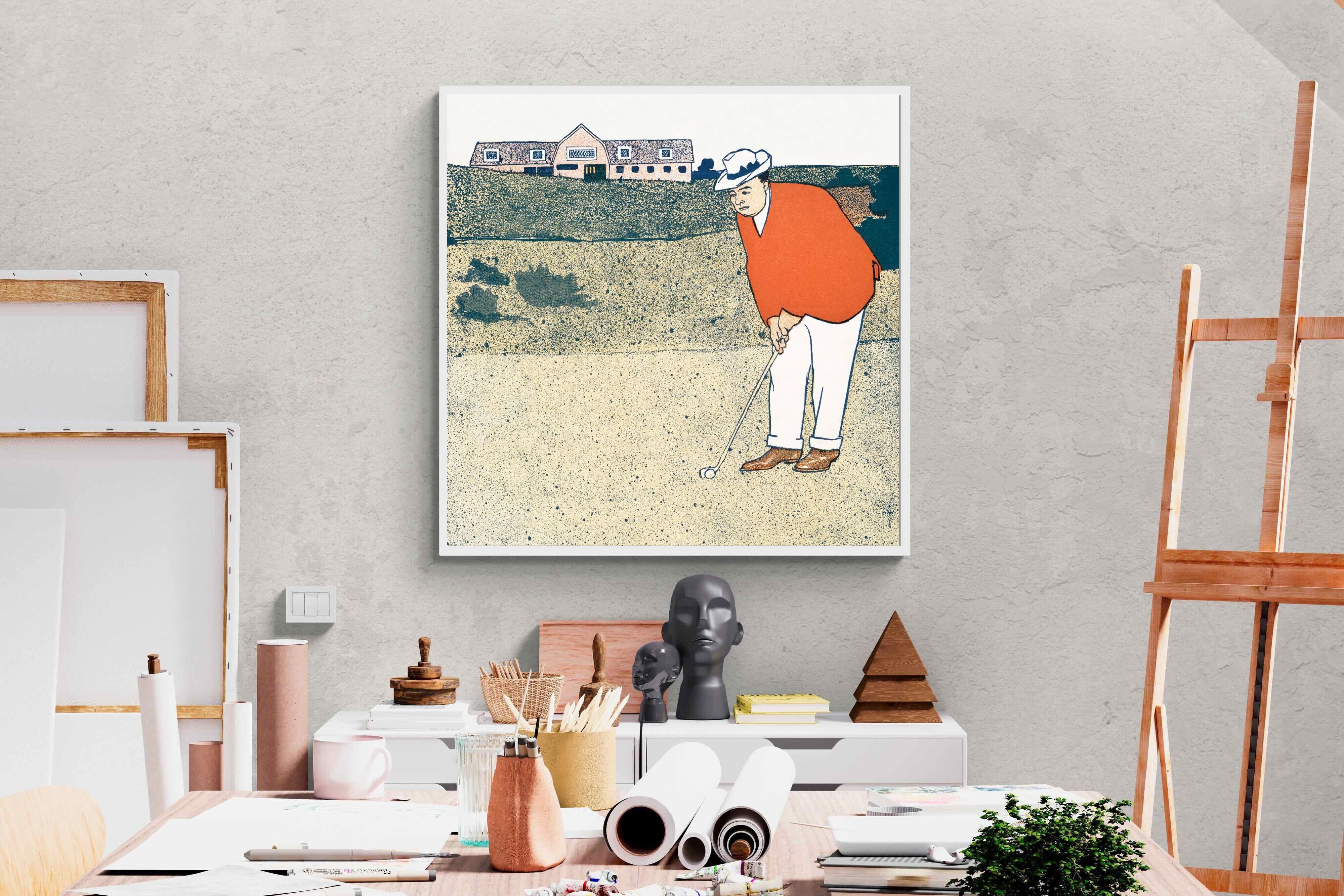 Pixalot Man Playing Golf