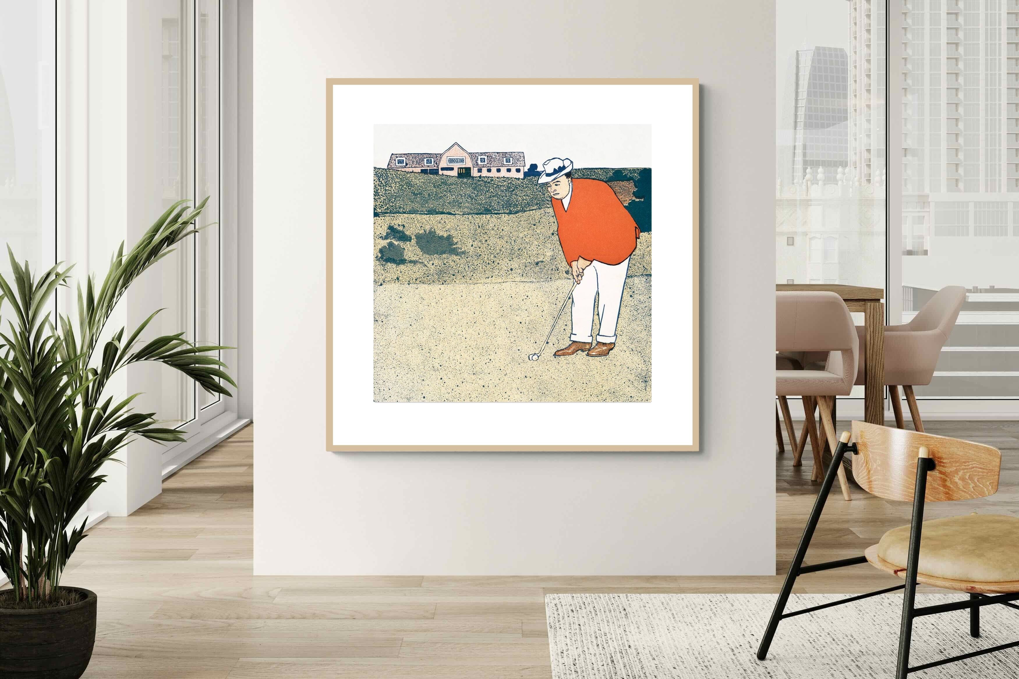 Pixalot Man Playing Golf
