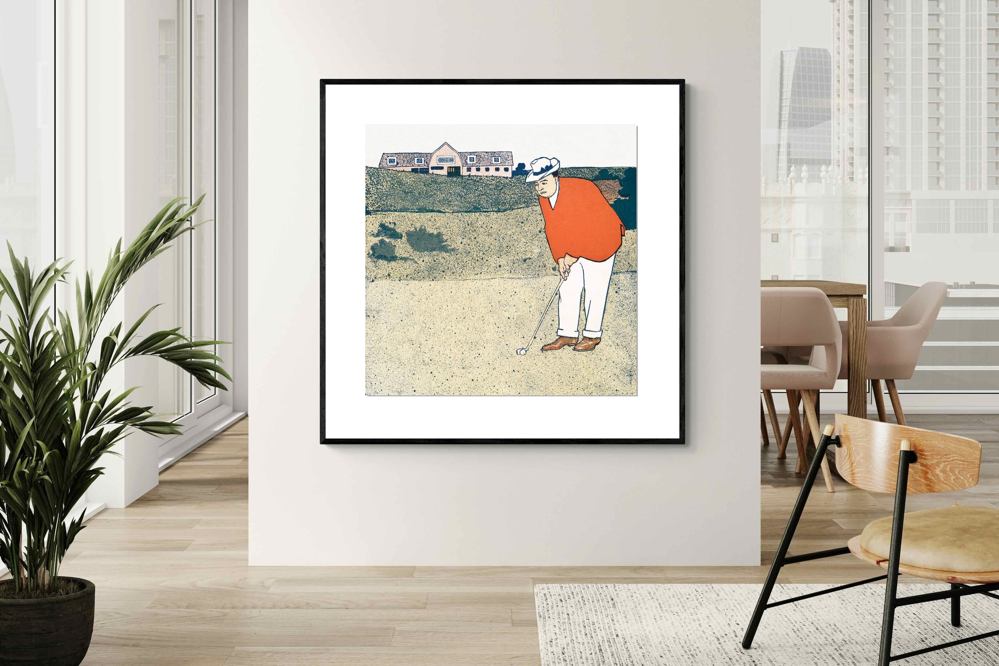 Pixalot Man Playing Golf