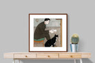 Pixalot ® Man Reading with Cat