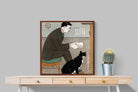 Pixalot ® Man Reading with Cat