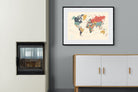Pixalot Muted Tones World Map