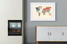 Pixalot Muted Tones World Map