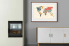 Pixalot Muted Tones World Map