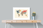 Pixalot Muted Tones World Map