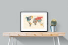 Pixalot Muted Tones World Map