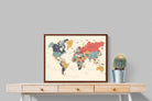 Pixalot Muted Tones World Map