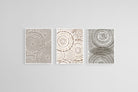 Natural Circles Set-Wall_Art-45 x 60cm (x3)-Mounted Canvas-White-Pixalot