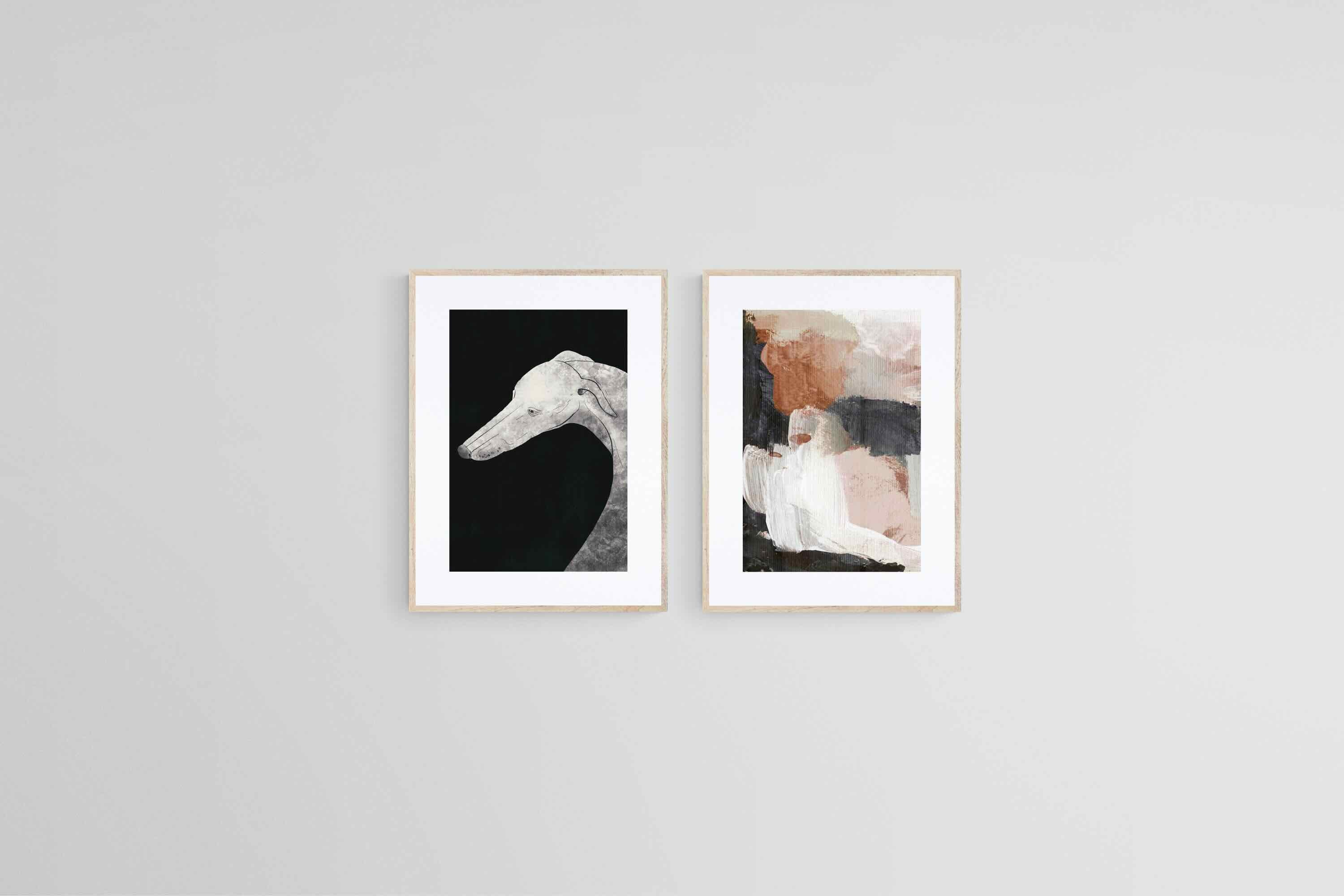 Noble Set-Wall_Art-45 x 60cm (x2)-Framed Print-Wood-Pixalot